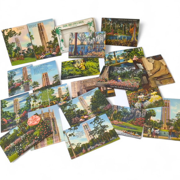 Souvenir View Travel Brochure Long Postcard Florida Vintage Roadside Attractions - Picture 5 of 8